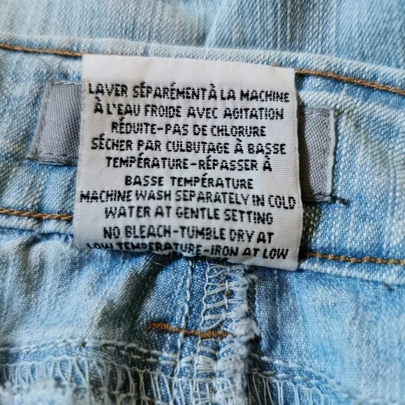 Vintage Women's Plus Size Capri Jeans Light Wash Size 22 - MXM - Picture 5 of 7